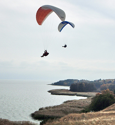 Paragliding over Nina